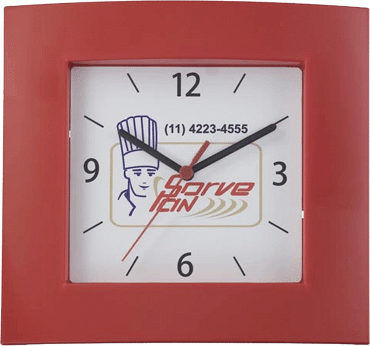 Retangular com 27 cm x  25 cm vertical 