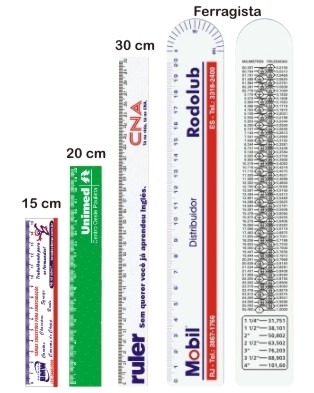 RÉGUAS DIVERSOS TAMANHOS