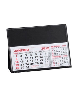 11 - CAL. DE MESA EM PVC PEQUENO PRETO