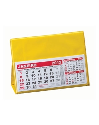 12 - CAL. DE MESA EM PVC PEQUENO AMARELO